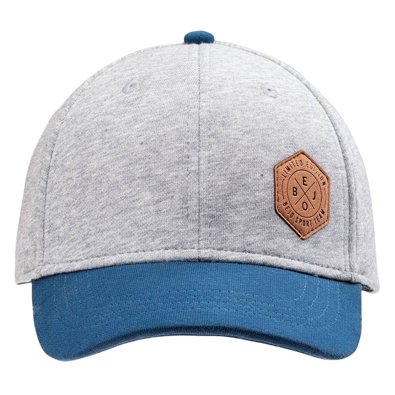 Casquette Coton Jaxin Gris Chiné / Bleu Sarcelle Fon