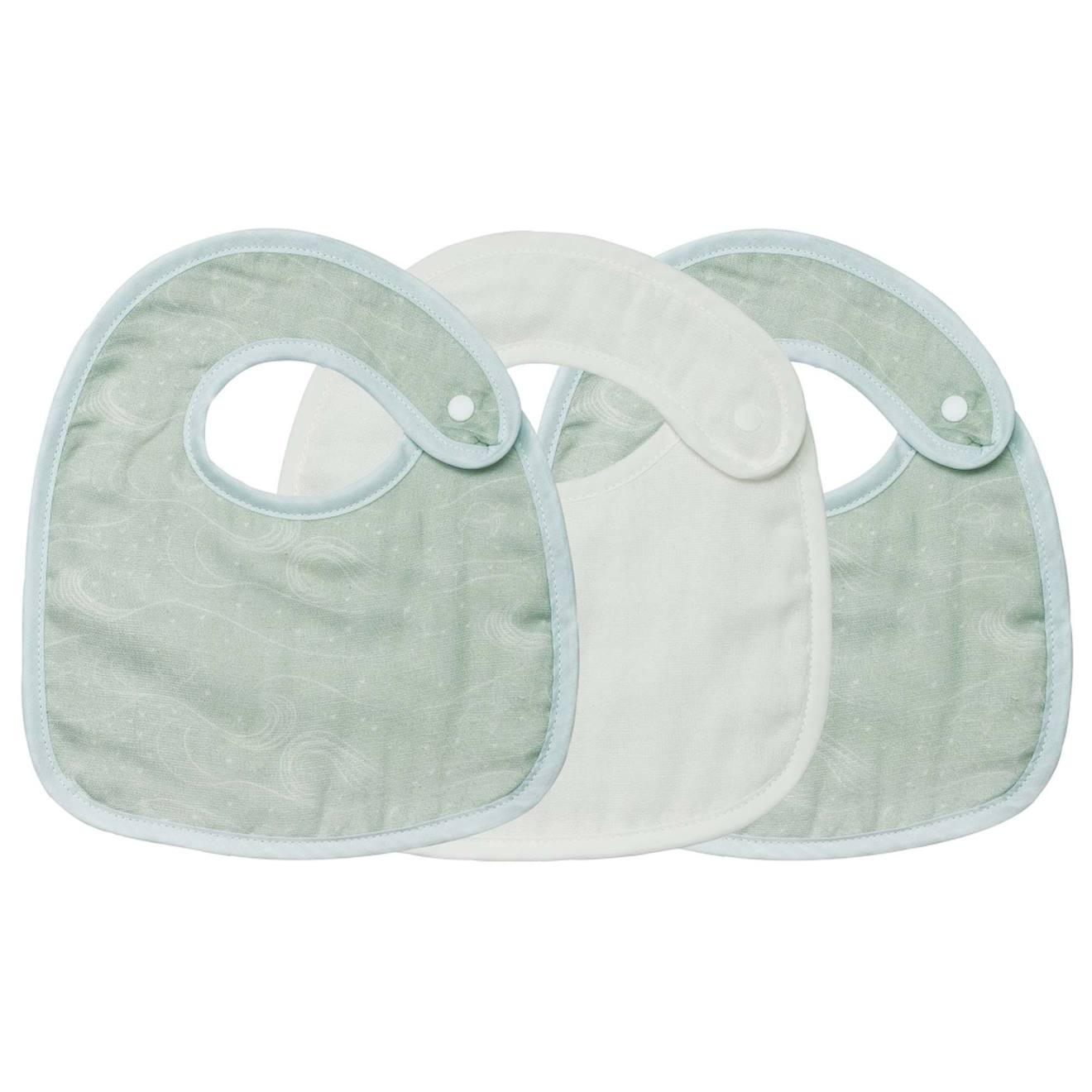 Lot De 3 Bavoirs Vert