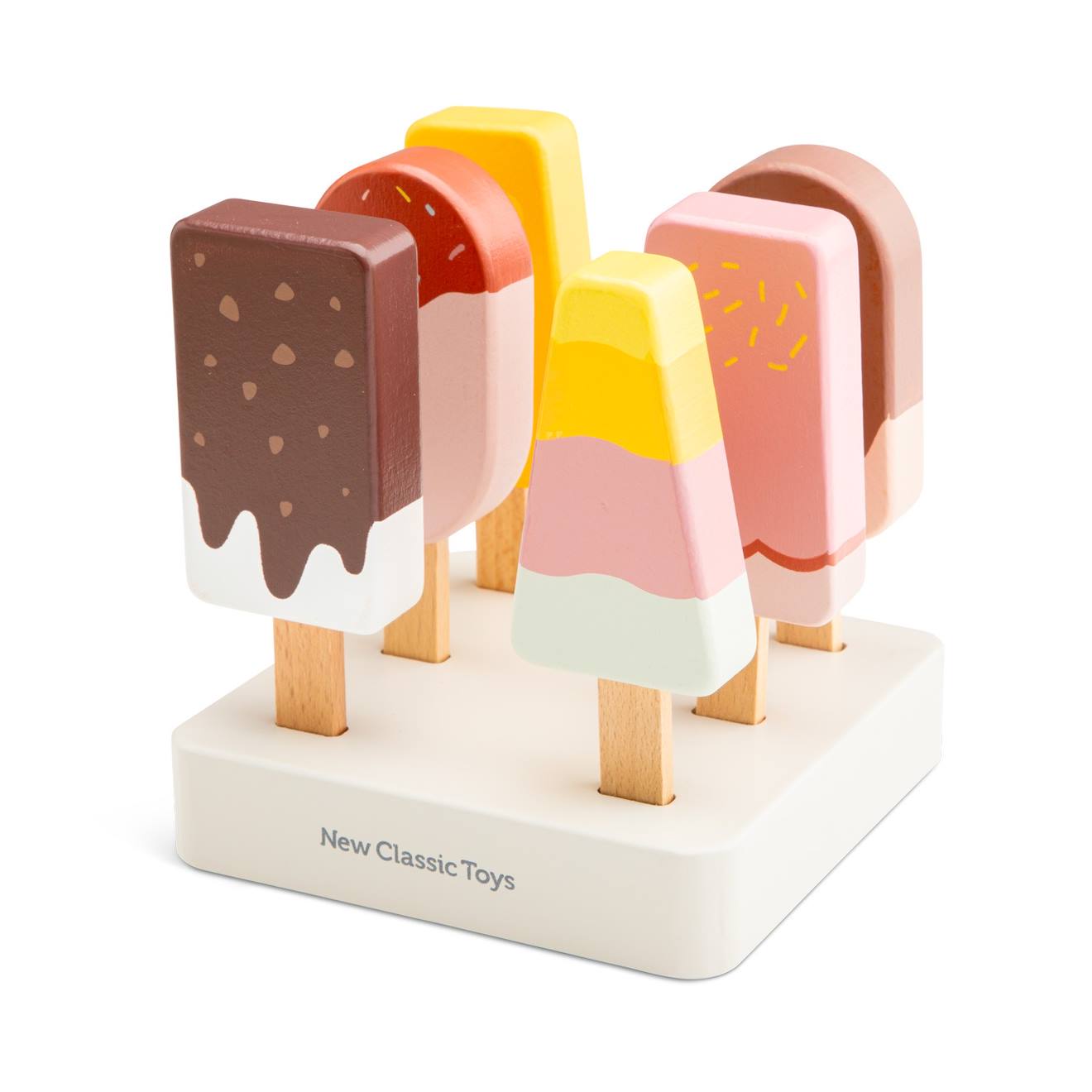 New Classic Toys - Bâtonnets Glacés En Bois 6 Pcs Rose