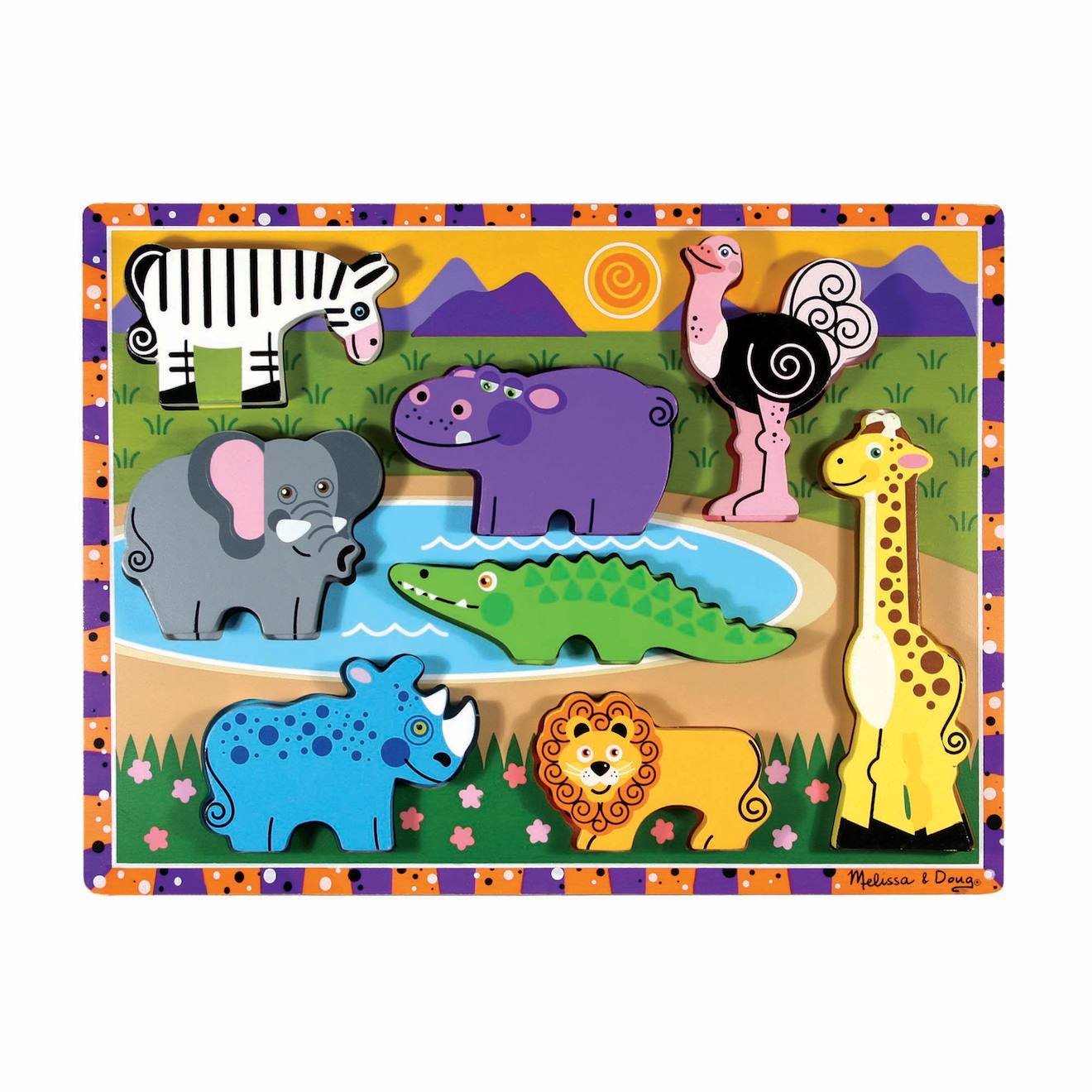 Chunky Puzzle Safari Orange
