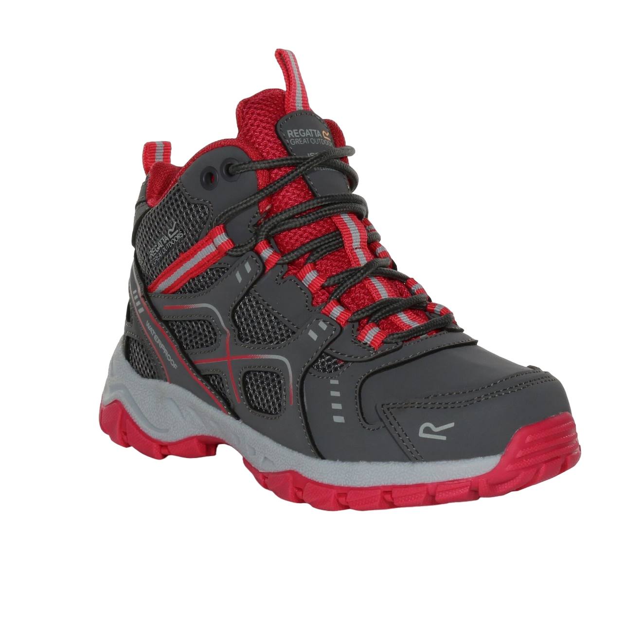 Bottines De Marche Polyuréthane Vendeavour Granite / Rose Fluo