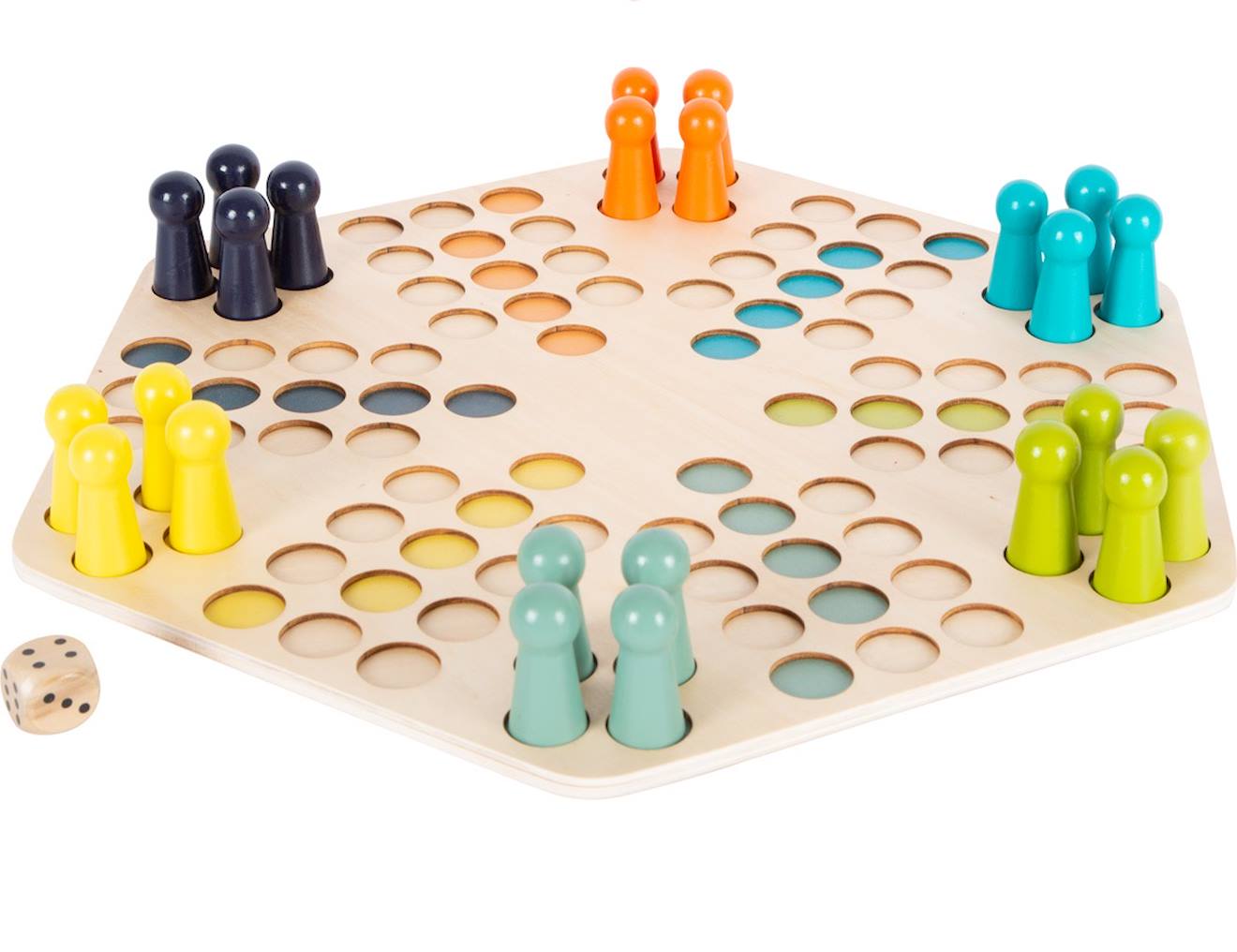 Ludo Pour 6 Joueurs Beige
