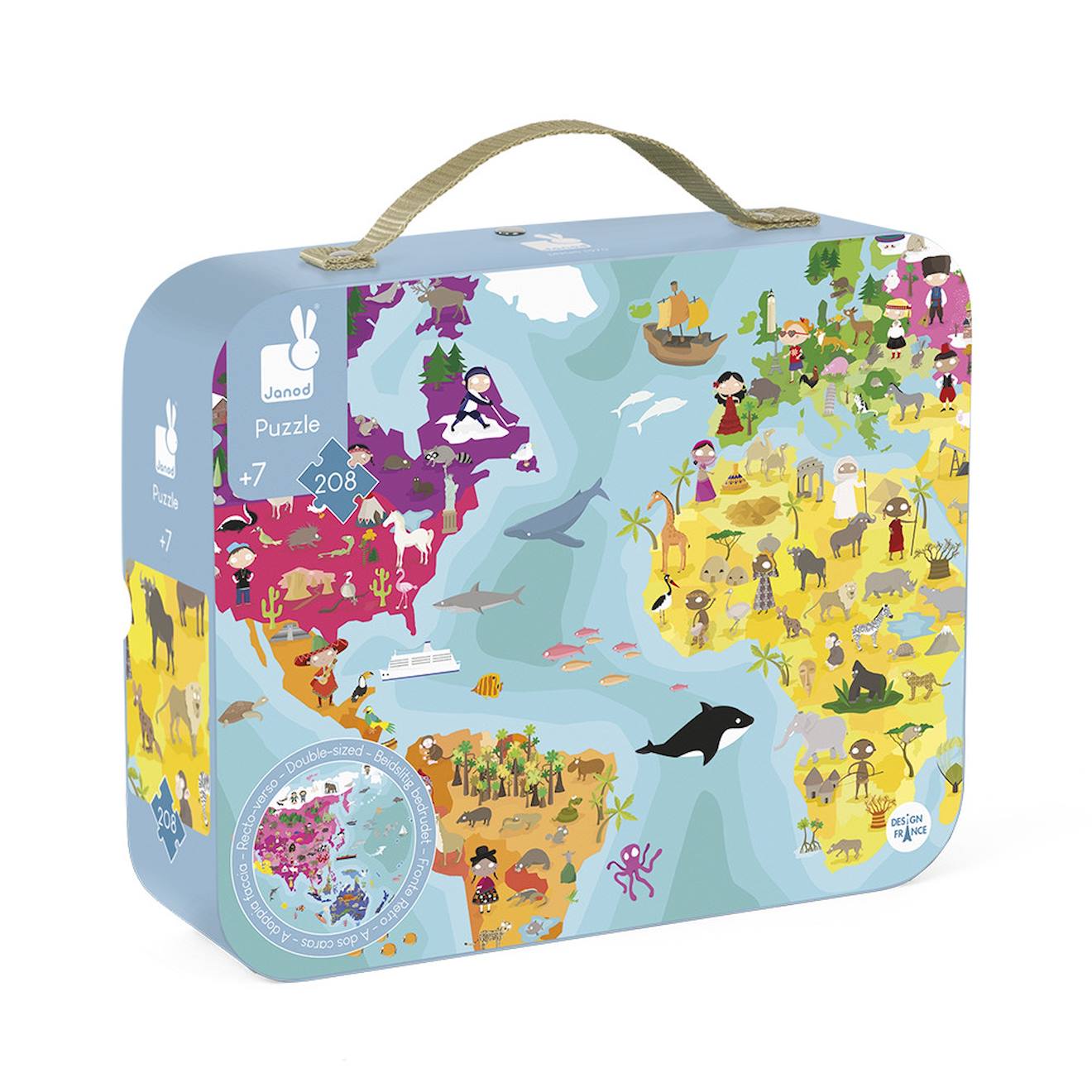Puzzle Planète Bleue 208 Pcs Bleu