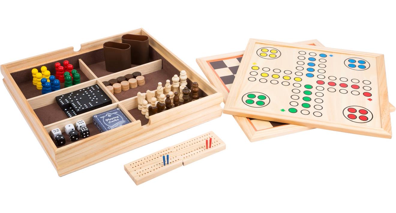 Assortiment De Jeux 9 Classiques Beige