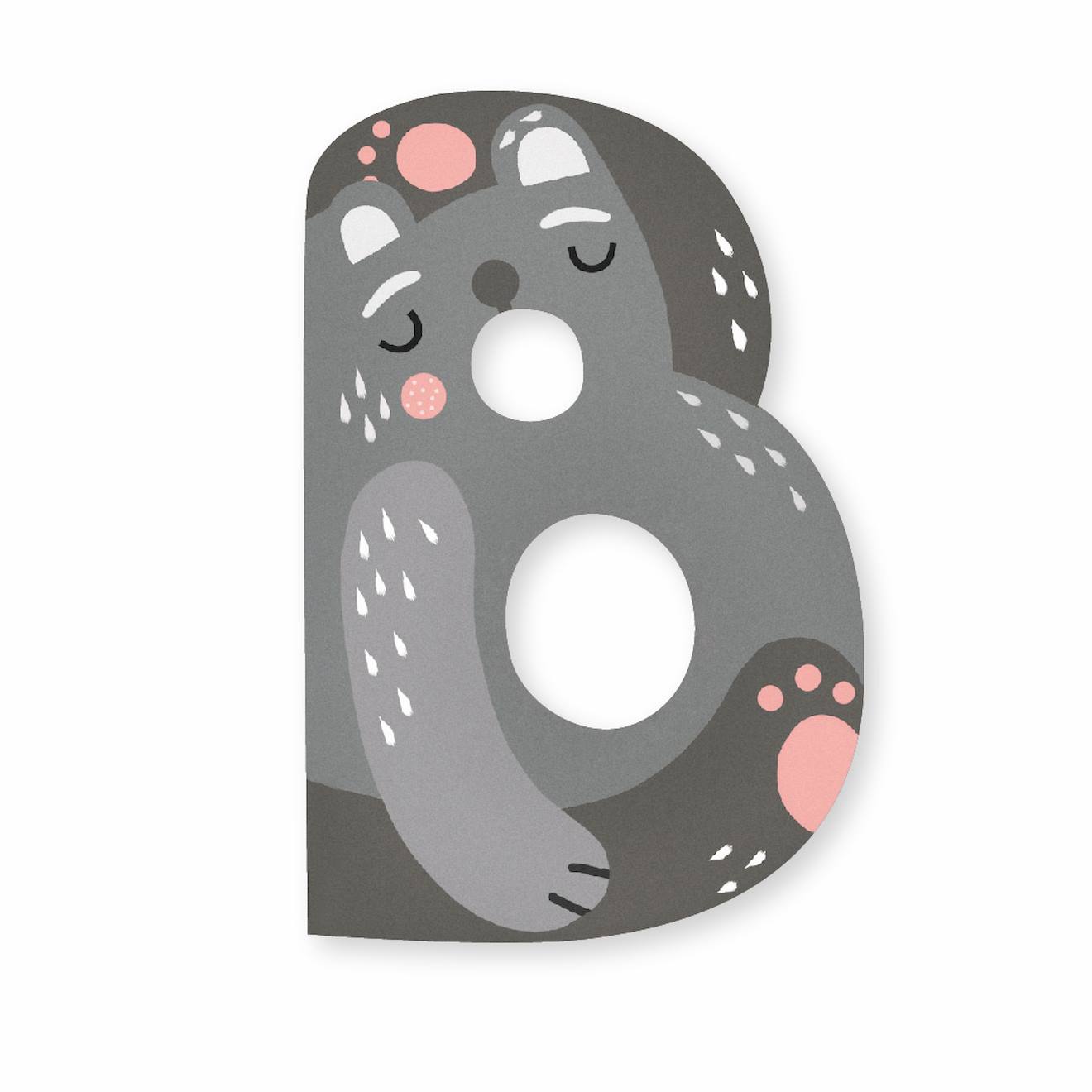 Vilac - Lettre B Michelle Carlslund Gris