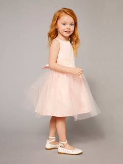 Robe cérémonie fille satin et tulle  - vertbaudet enfant