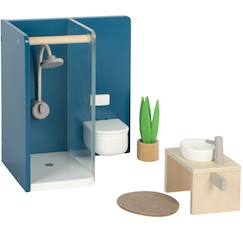 -Meubles salle de bains pour maison de poupée