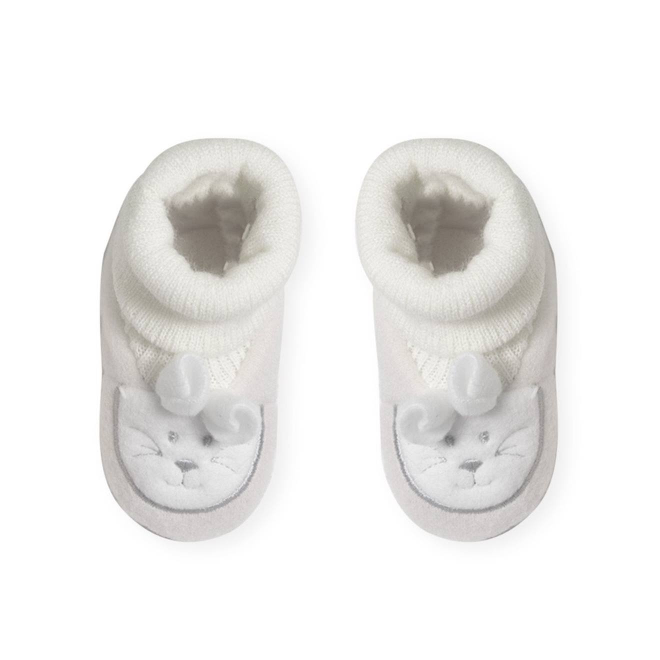 Trois Kilos Sept - Chaussons Naissance - Petit Lapin Blanc