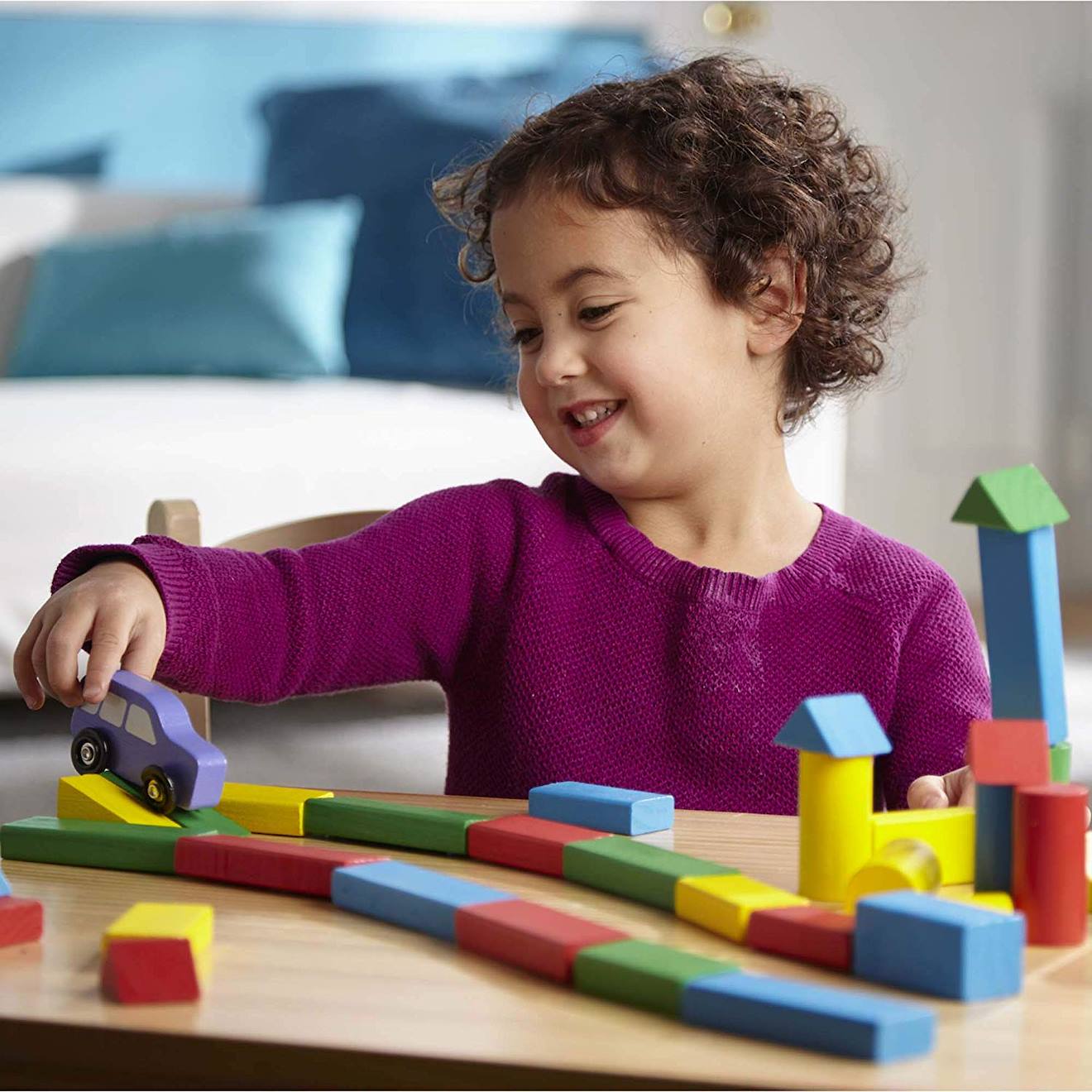 100 Blocs En Bois Vert (Melissa And Doug) - Image 2
