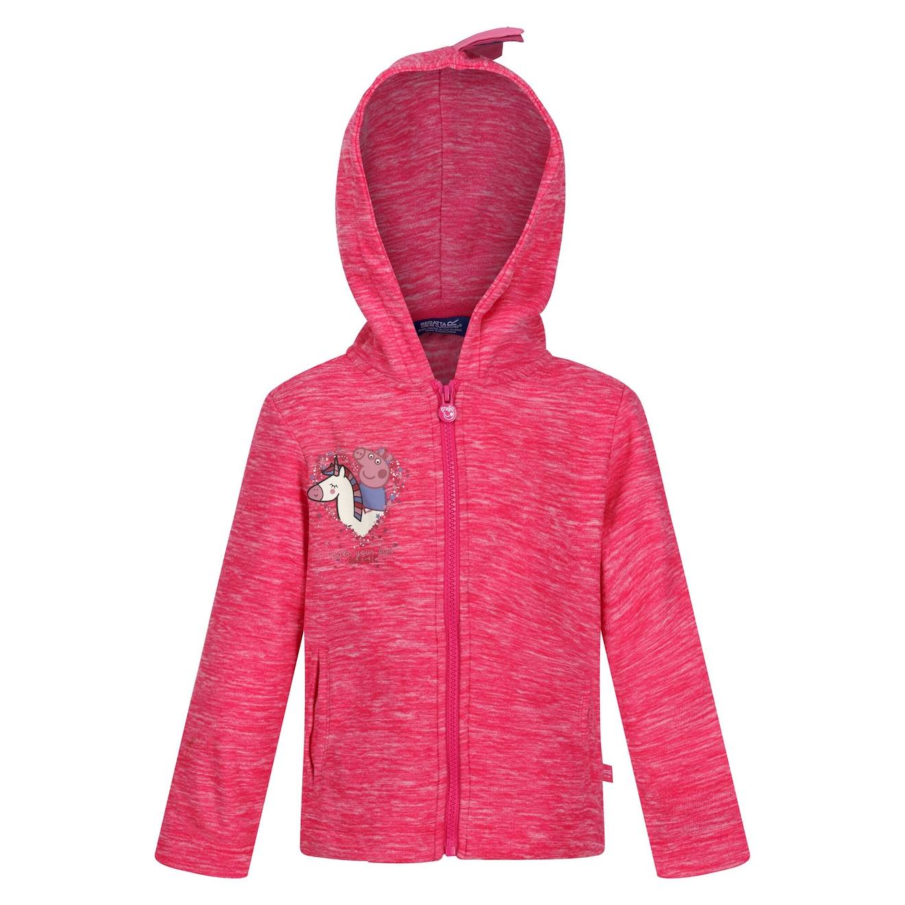 Veste À Capuche Coton Peppa Pig Rose Bonbon