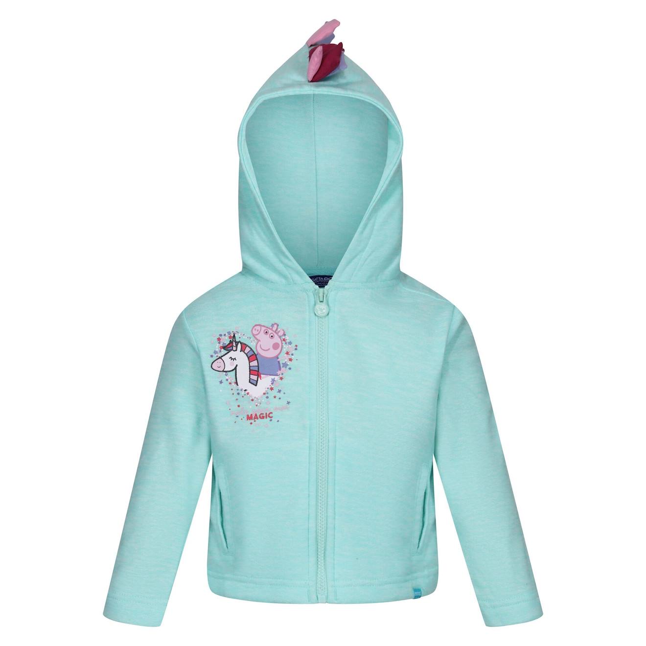 Veste À Capuche Bébé Coton Peppa Pig Bleu Ciel
