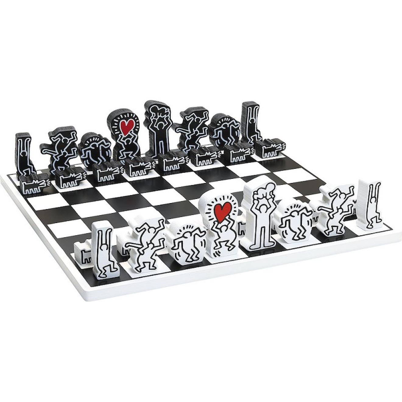 Jeu D'échecs Keith Haring Blanc