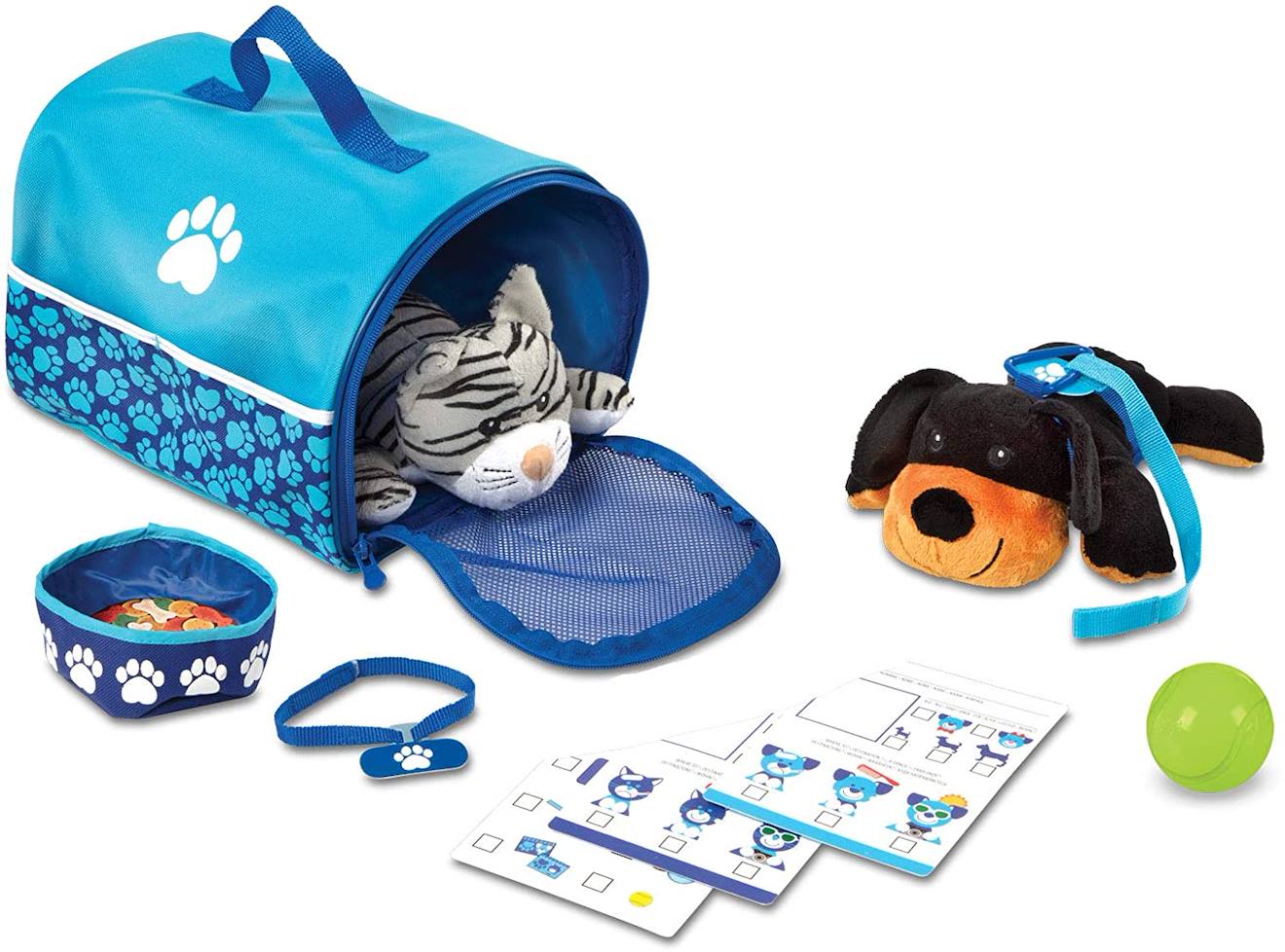 Melissa & Doug - Kit De Voyage Animal Domestique Bleu