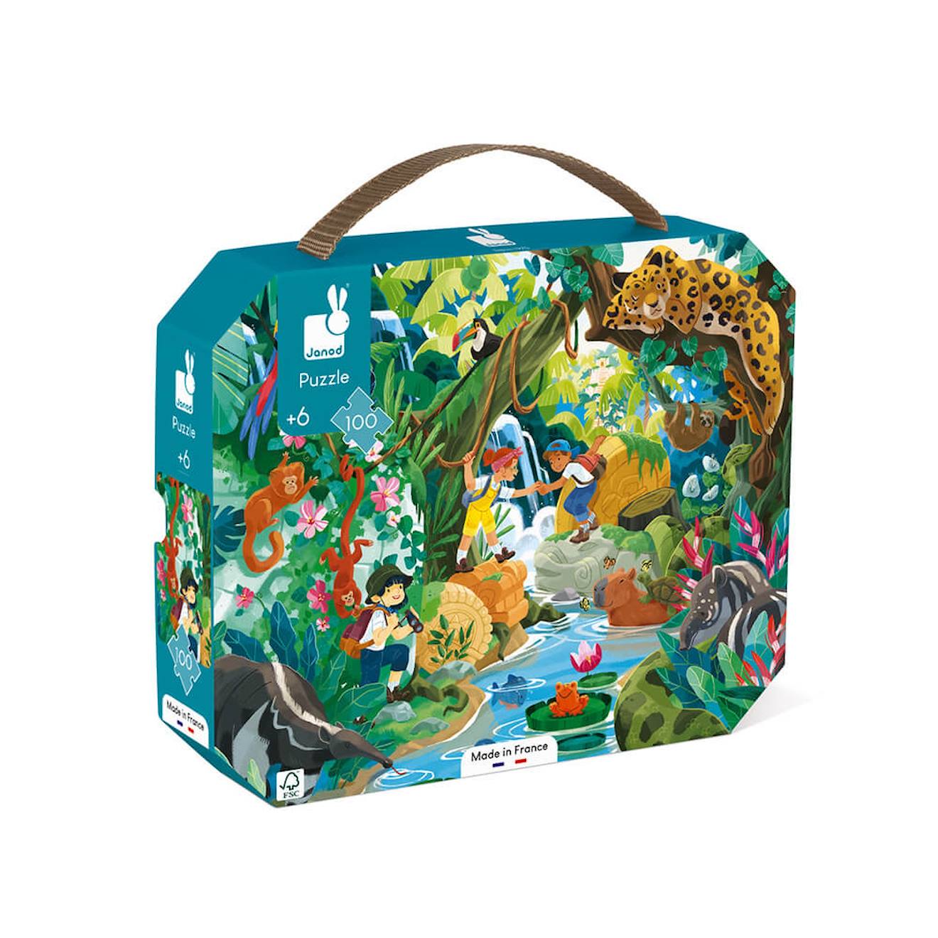 Puzzle Aventure Incas 100 Pcs Bleu