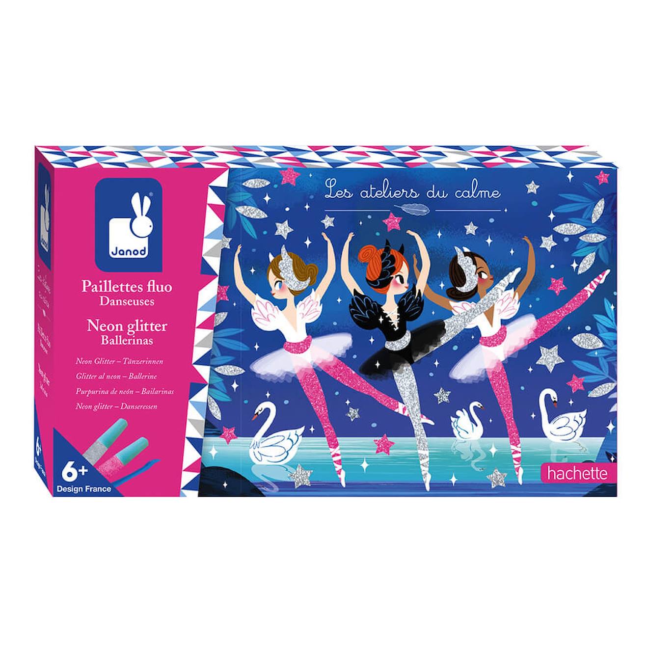 Set Créatif Paillettes Fluo Danseuses Rose