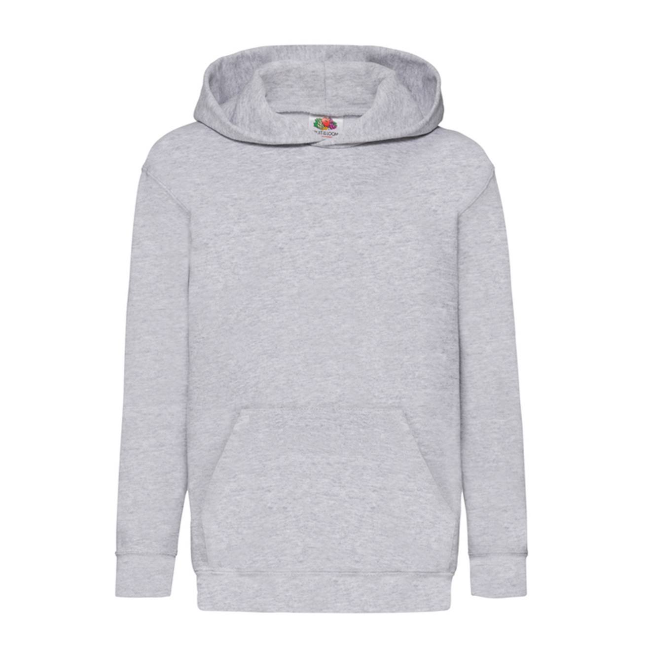 Sweat À Capuche Coton Gris Chiné