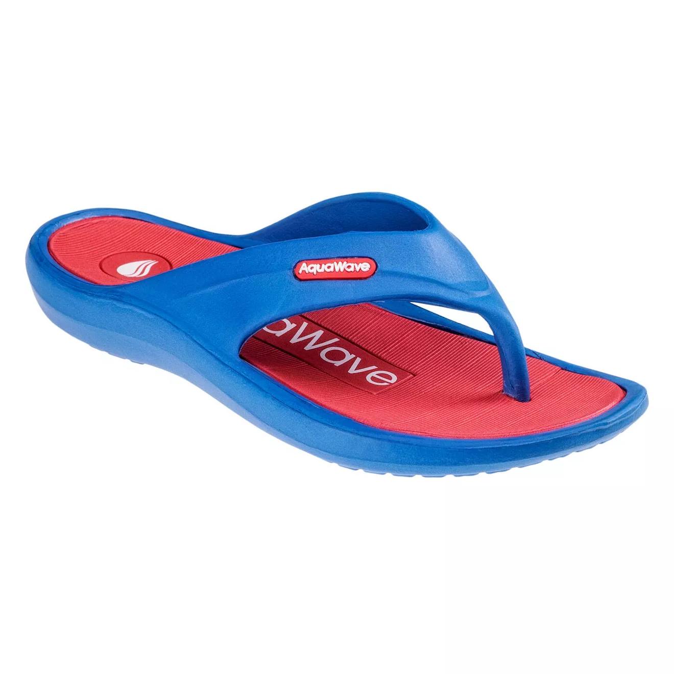 Tongs Synthétique Alemos Bleu / Rouge