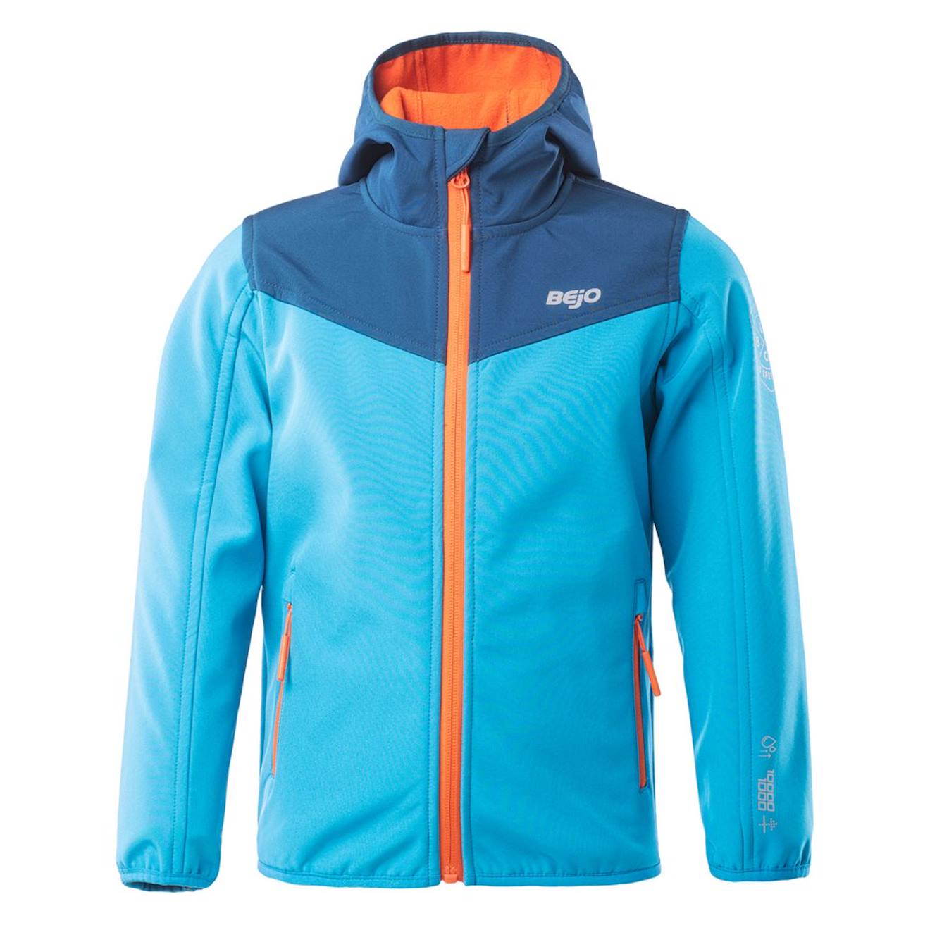 Veste Imperméable Synthétique Zeref Bleu Vif / Bleu Sarcelle Foncé