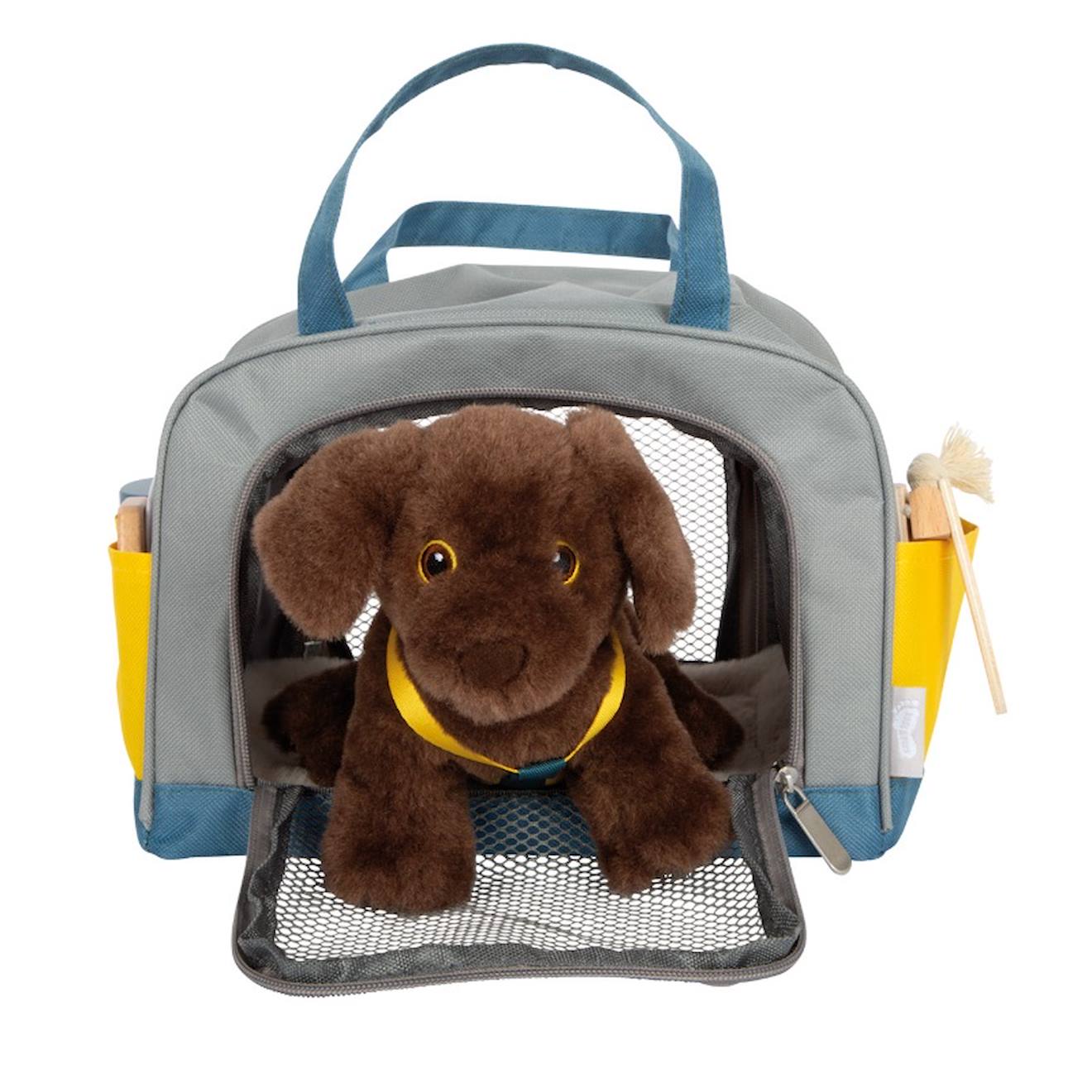 Chien Avec Sac Et Kit De Soins Gris (Small Foot) - Image 2