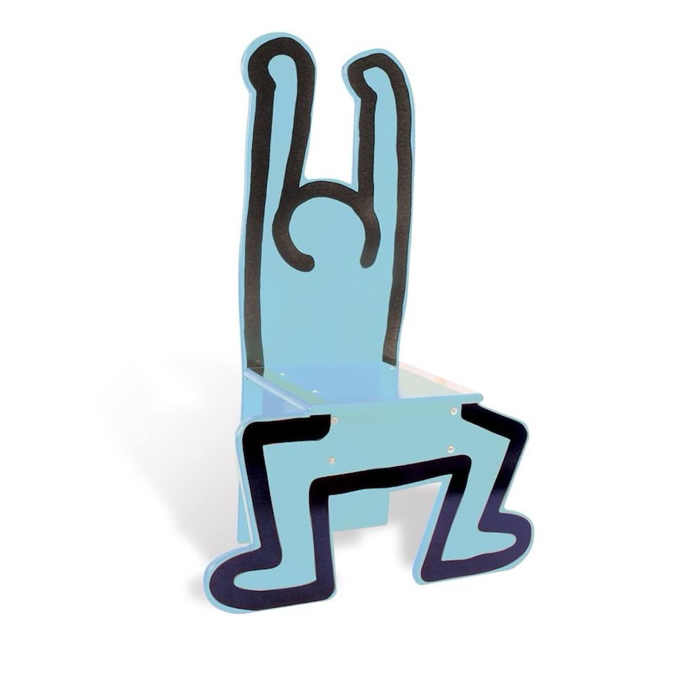 Chaise Keith Haring Bleue Bleu