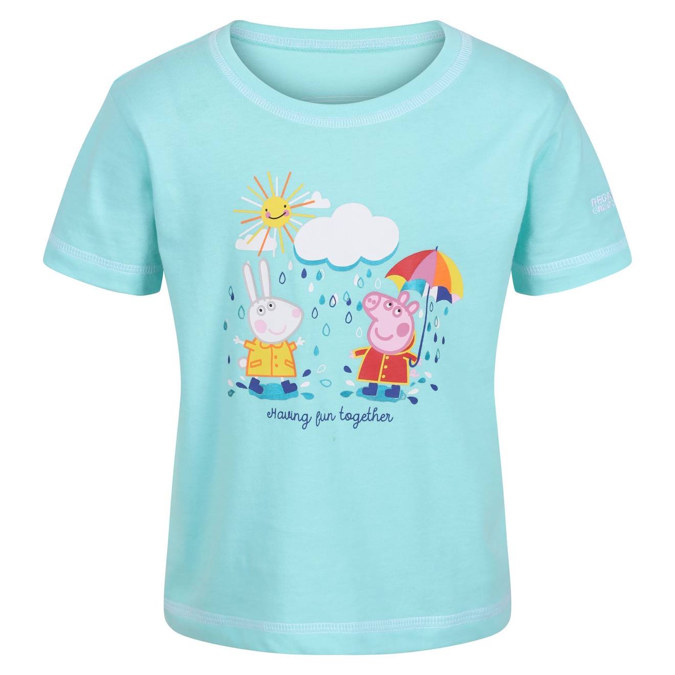 T-shirt Coton Peppa Pig Bleu Ciel