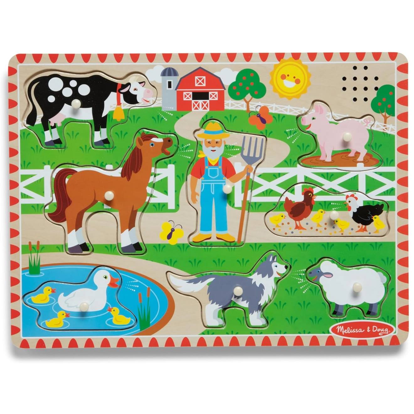 Puzzle Sonore Ferme Old Macdonald Vert