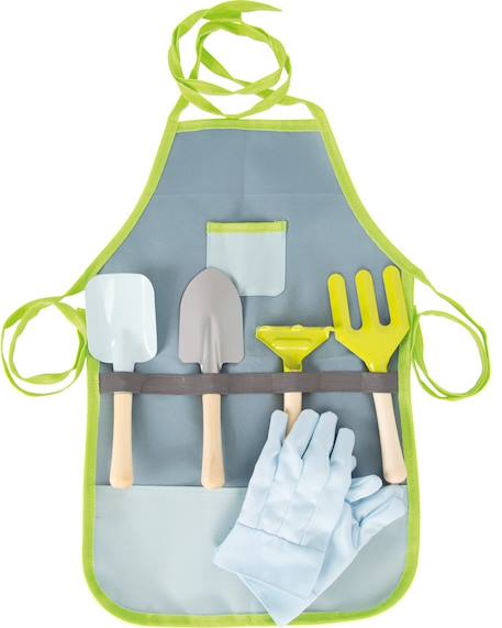 Small Foot - Tablier Avec Outils De Jardin Beige
