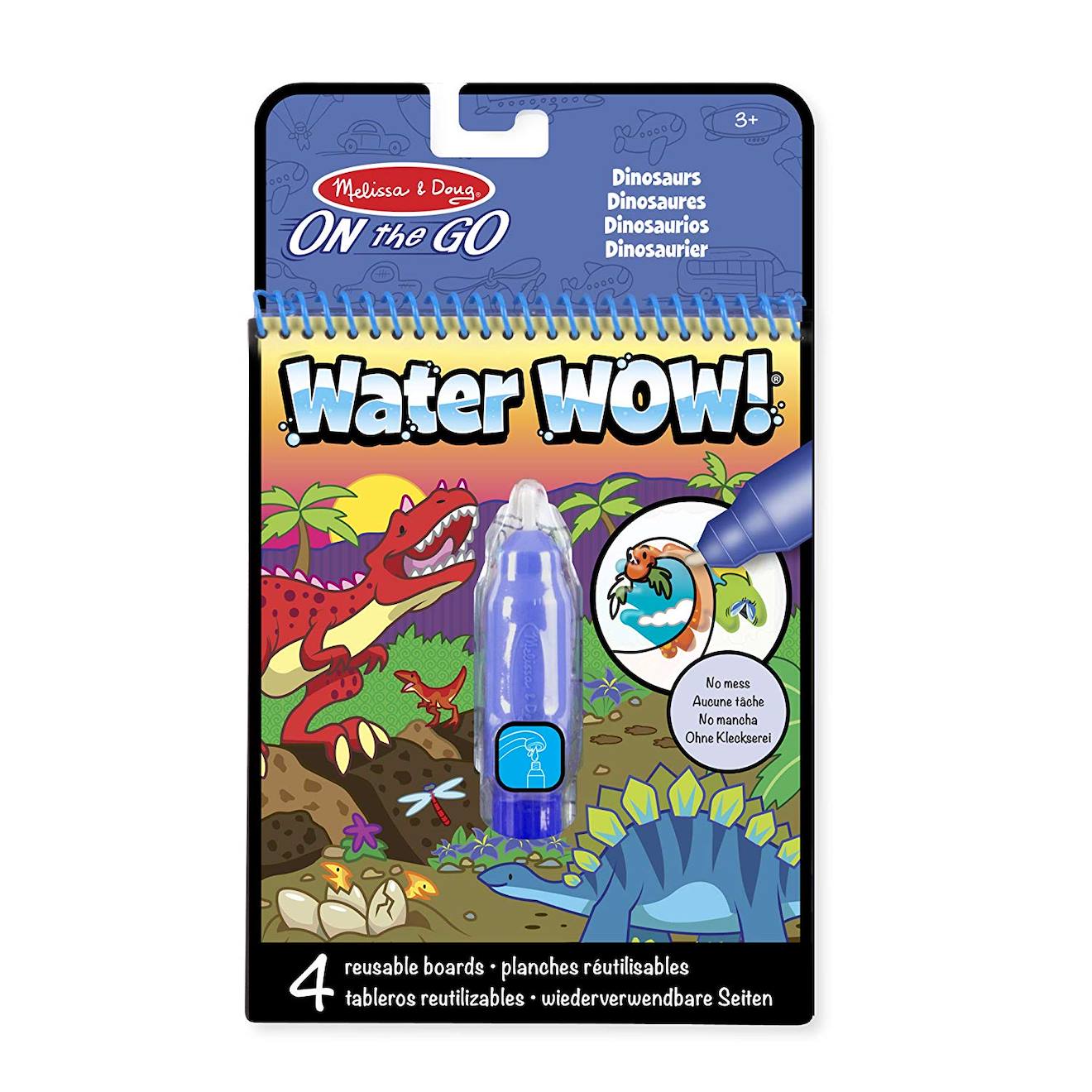 Melissa & Doug - Water Wow! Dinosaures Vert
