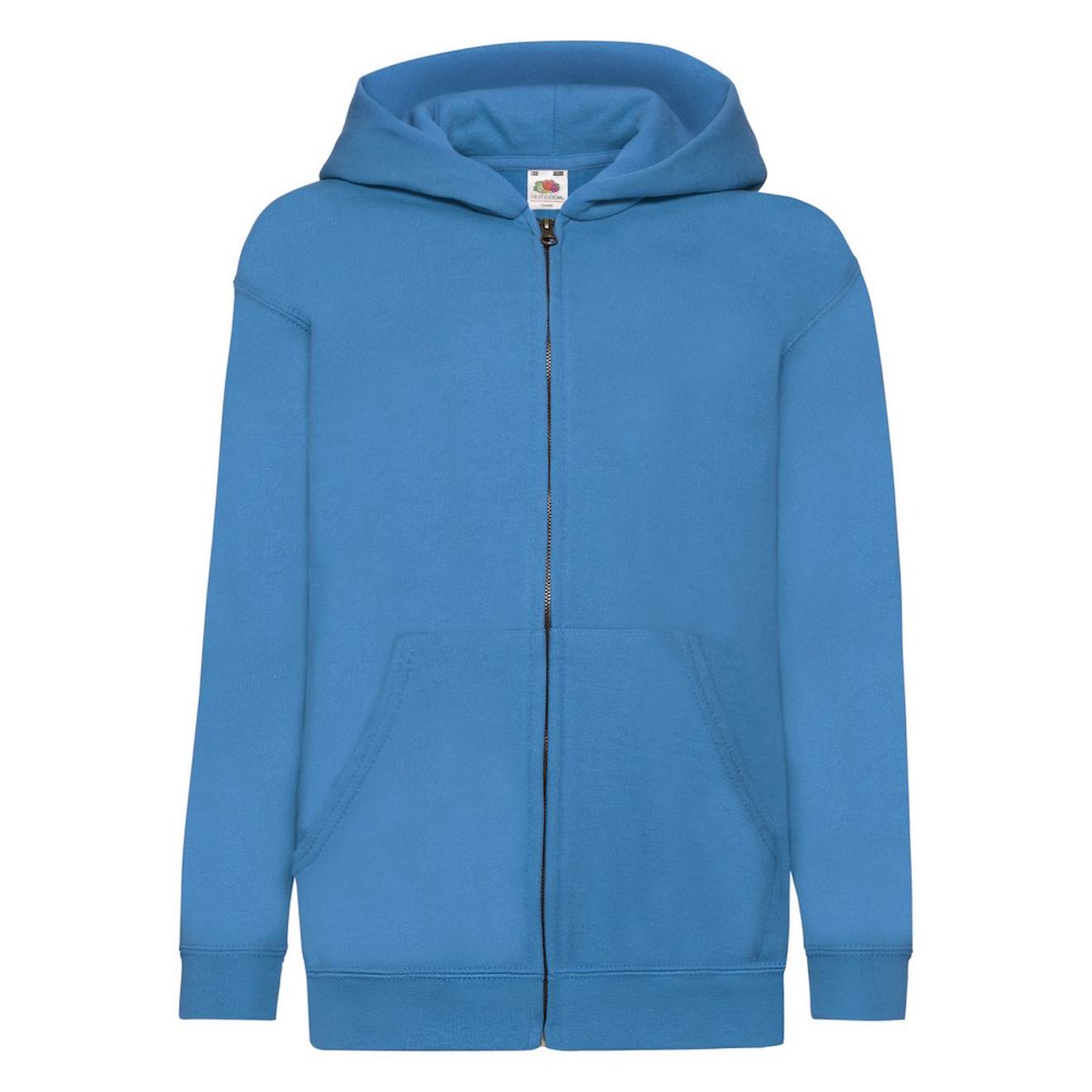 Veste À Capuche Coton Classic Azur