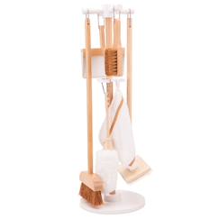 Jouet-Jeux d'imitation-Maison, bricolage et métiers-Set de ménage en bois