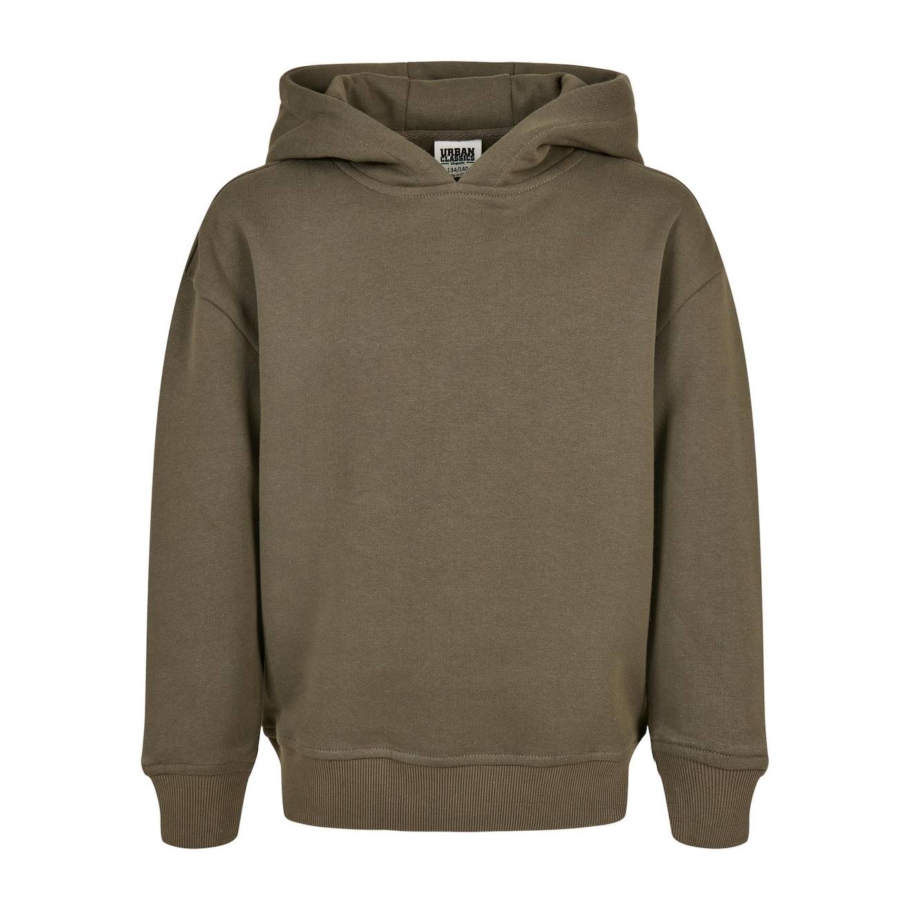 Sweat À Capuche Synthétique Olive