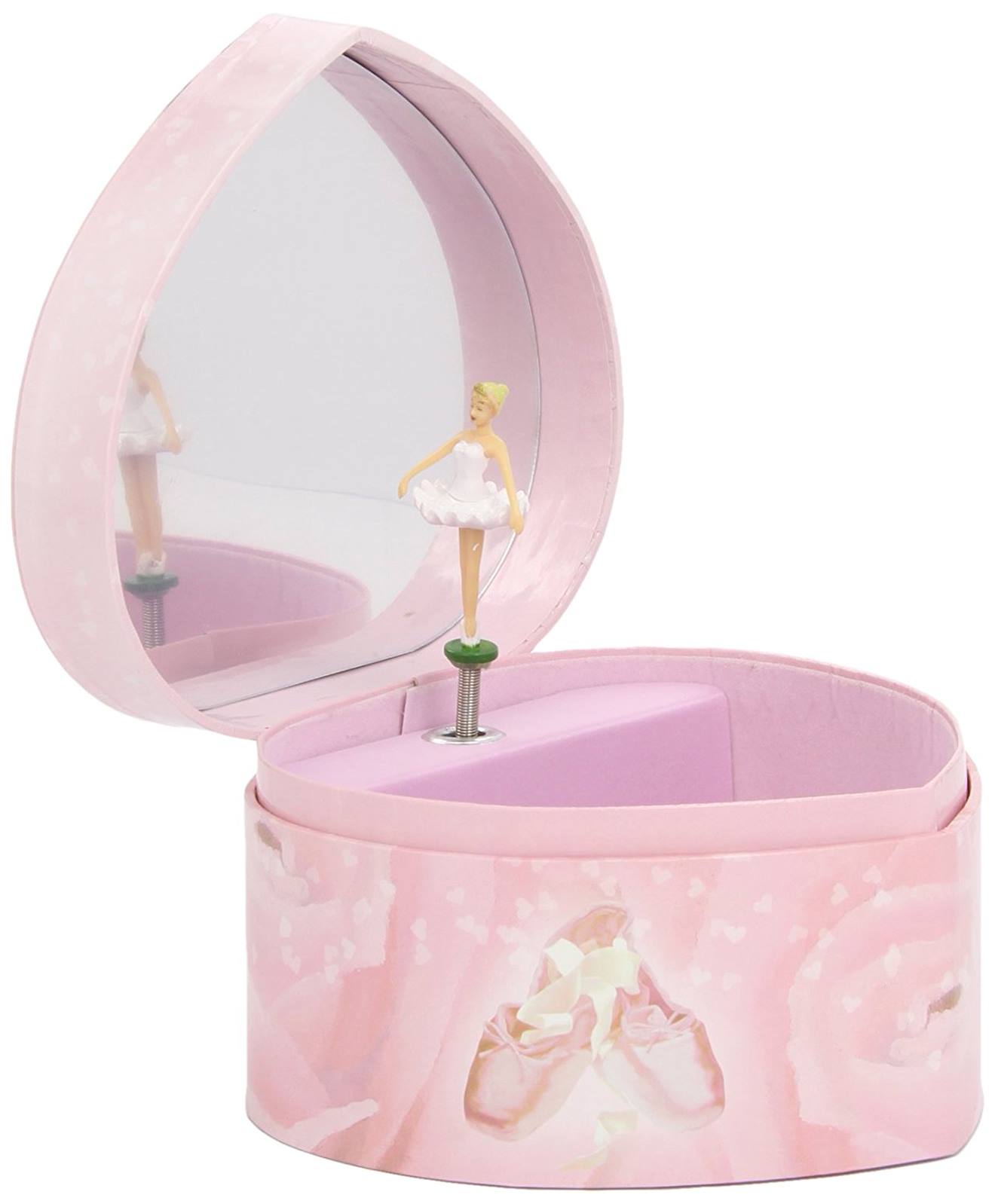 Grand Coeur Musical Ballerine Rose Rose
