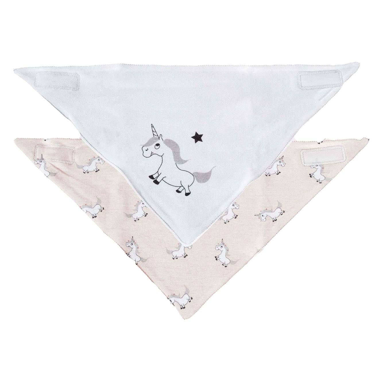 Lot De 2 Bavoirs Blanc