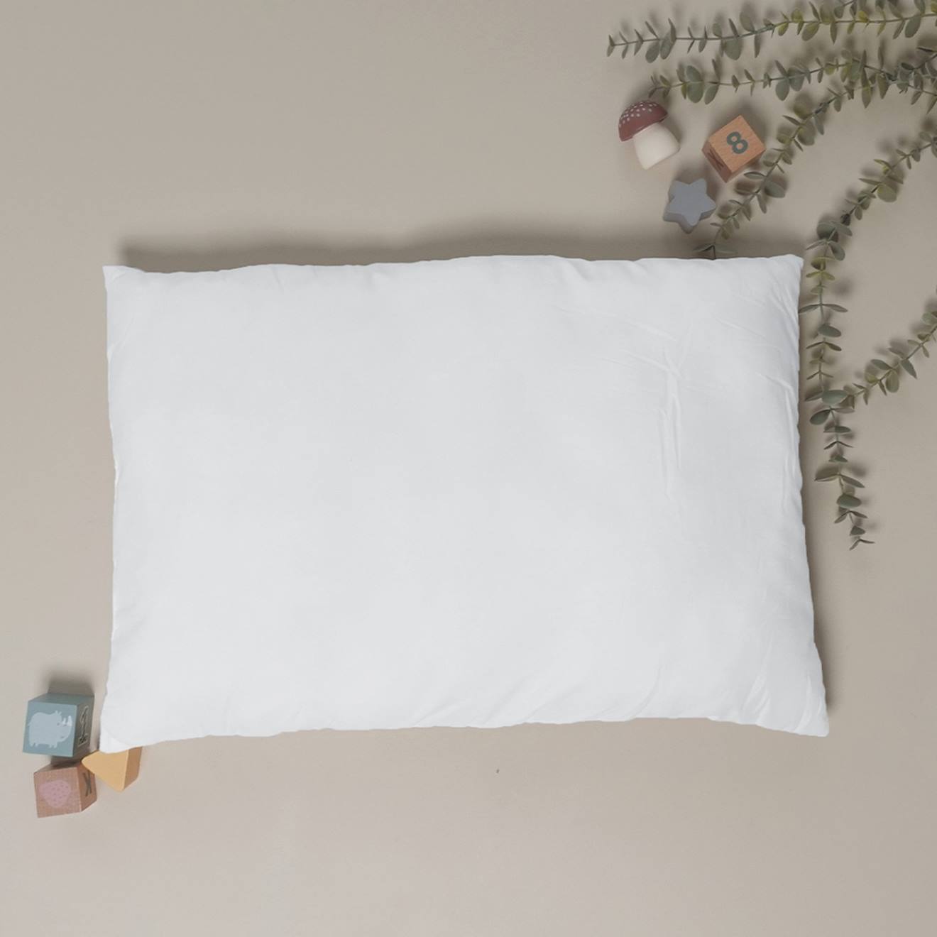 Oreiller 60x40cm Lit Enfant Blanc (Trois Kilos Sept) - Image 1