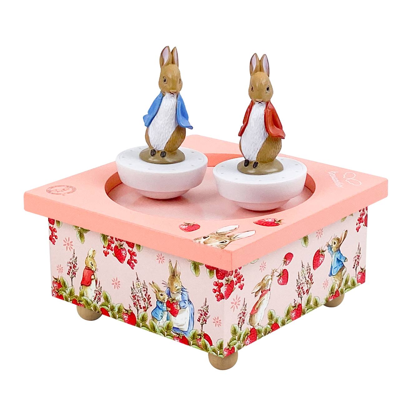 Boite À Musique Peter Rabbit Fraises Rose