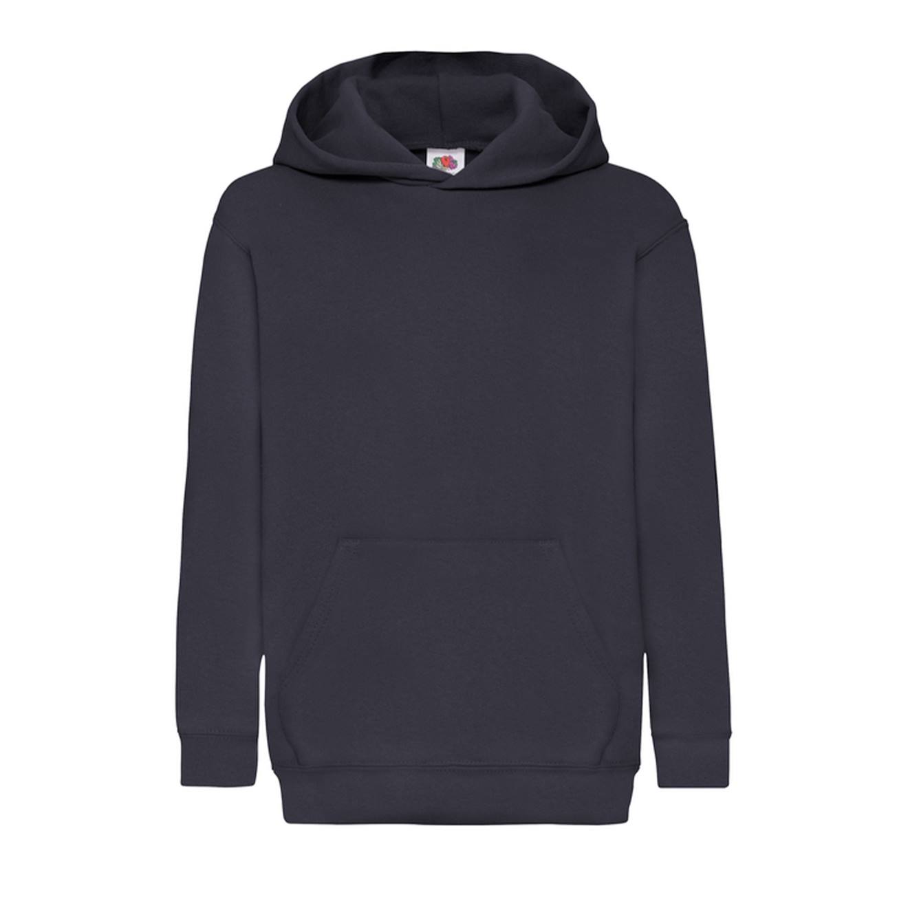 Sweat À Capuche Coton Bleu Marine Sombre