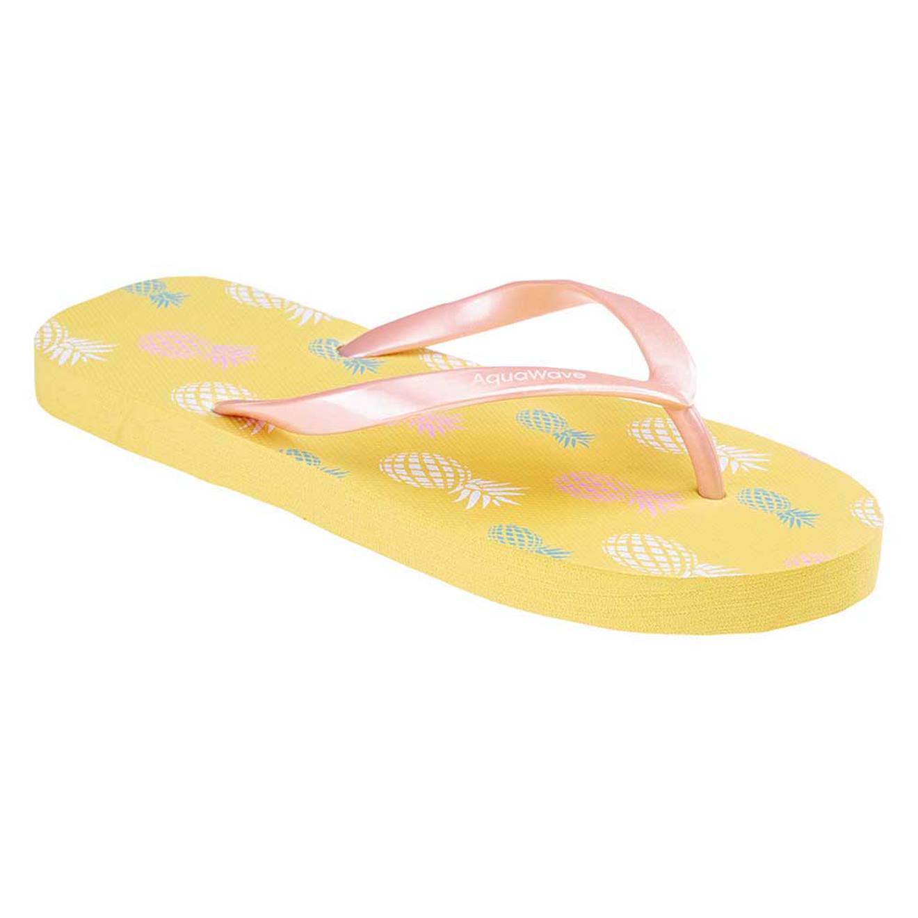 Tongs Synthétique Pamira Jaune Pâle