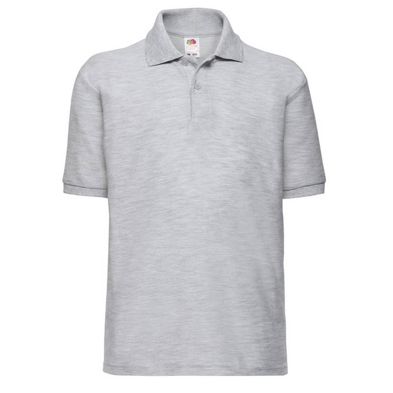 Polo Polyester Gris Chiné