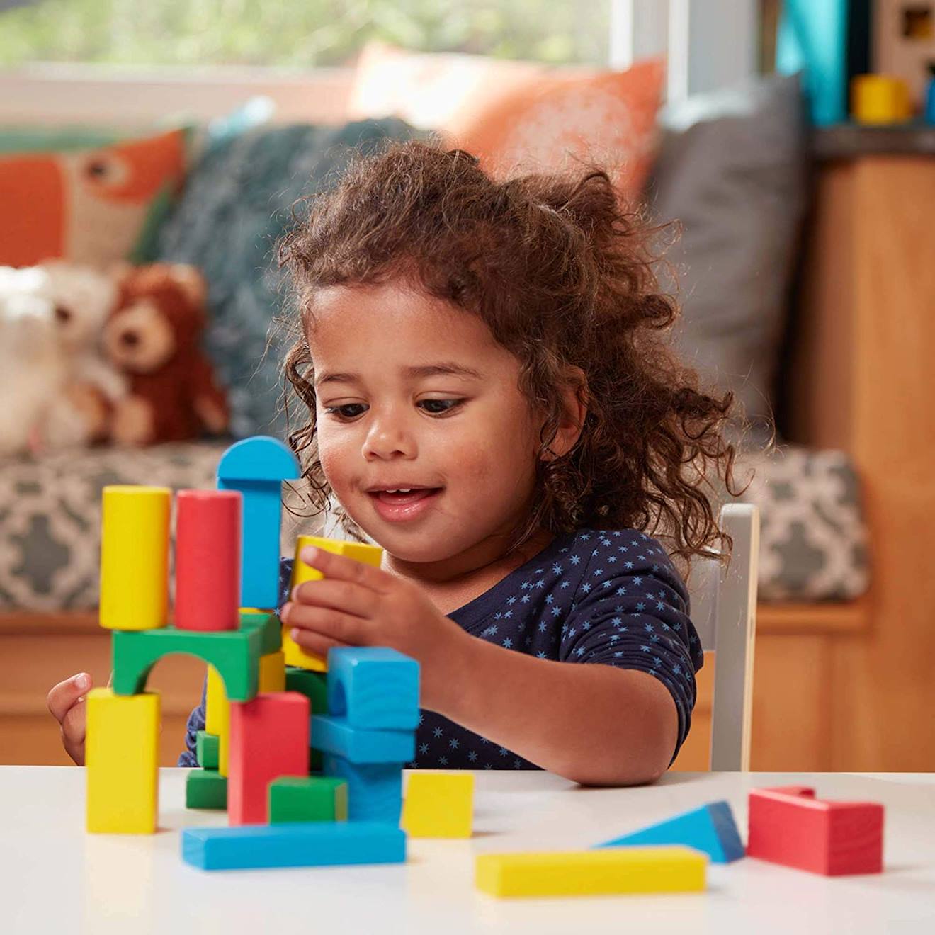 100 Blocs En Bois Vert (Melissa And Doug) - Image 1