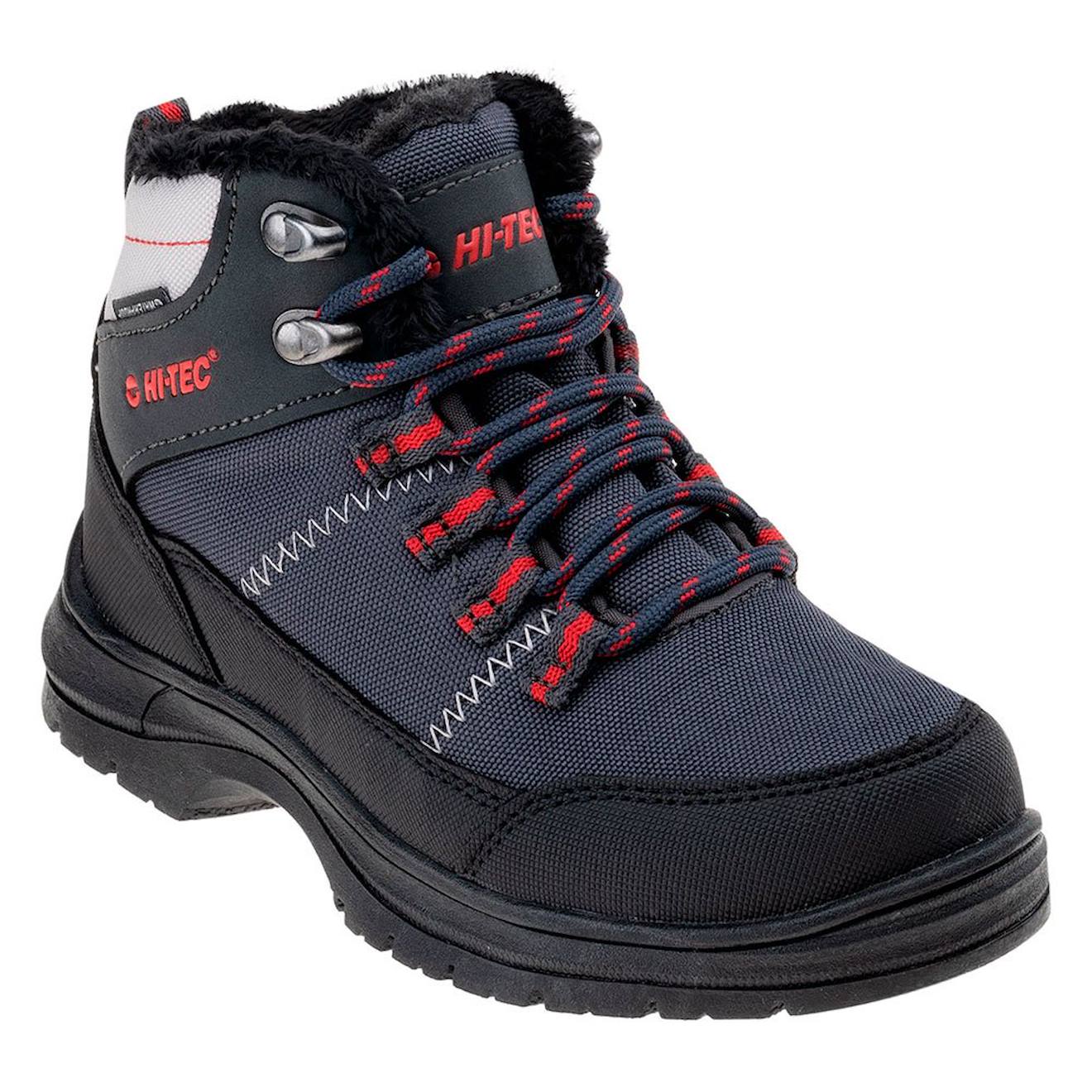 Bottines De Marche Synthétique Lusari Gris Foncé / Noir / Rouge