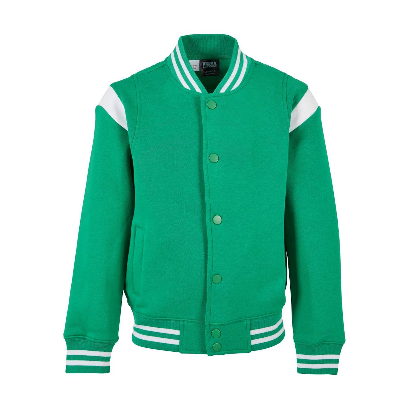 Blouson D'université Coton Vert / Blanc