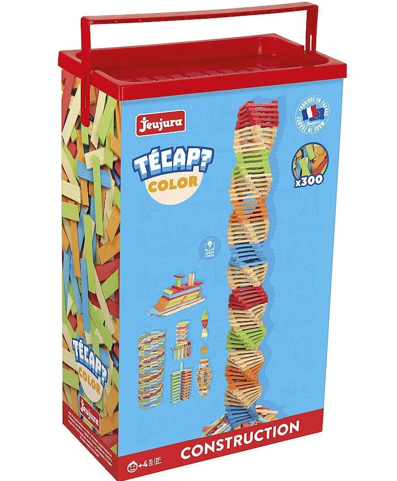 Jeujura - Tecap Color 300 Pièces Rouge