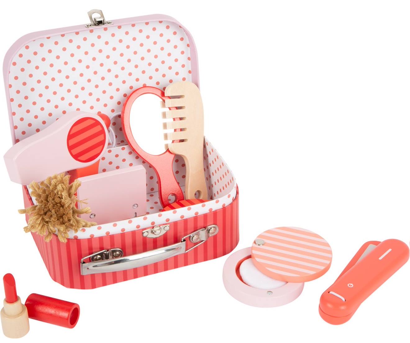 Coffret Cosmétique Et Coiffure Rétro Rouge (Small Foot) - Image 1