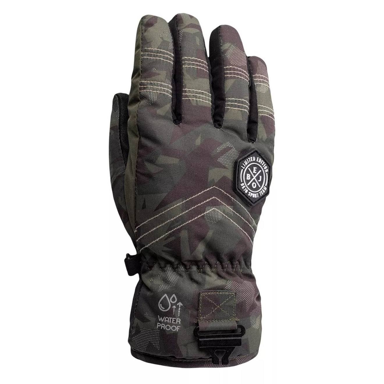 Gants De Ski Synthétique Yuki Gris Foncé