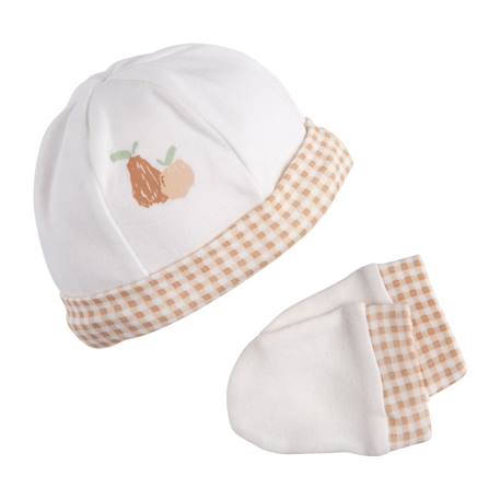 Bébé-Accessoires-Chapeau-Lot bonnet et moufles bébé en coton - botanica