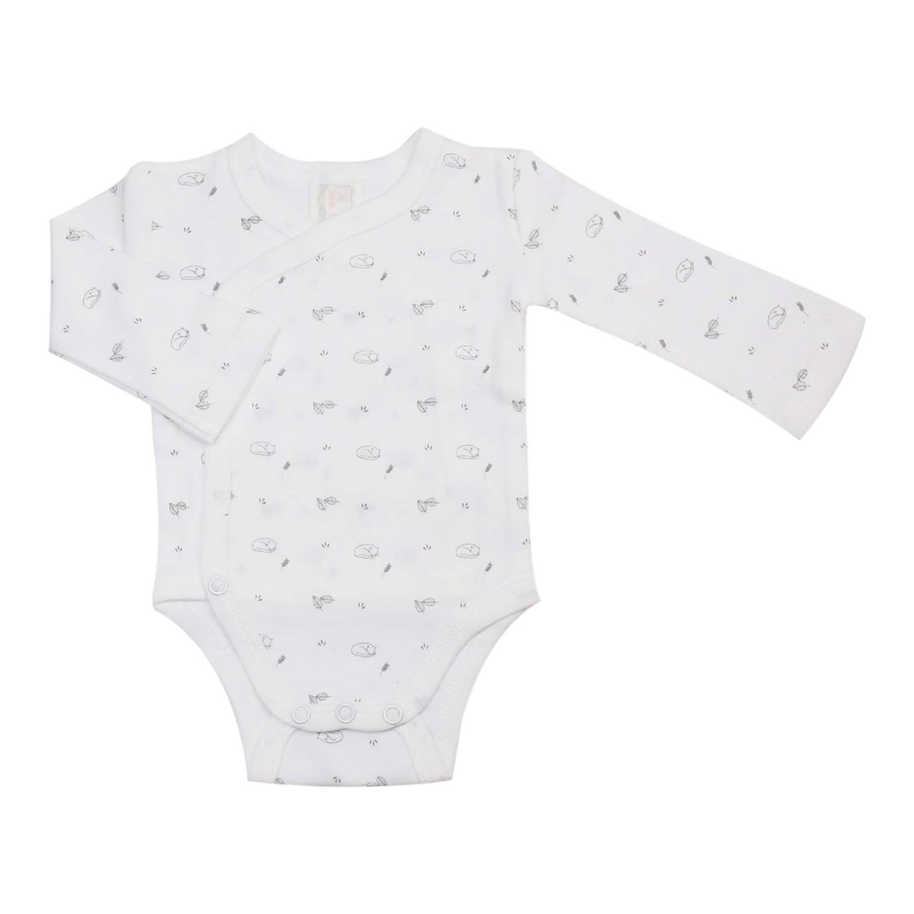 Body Bébé Motif Renard Blanc