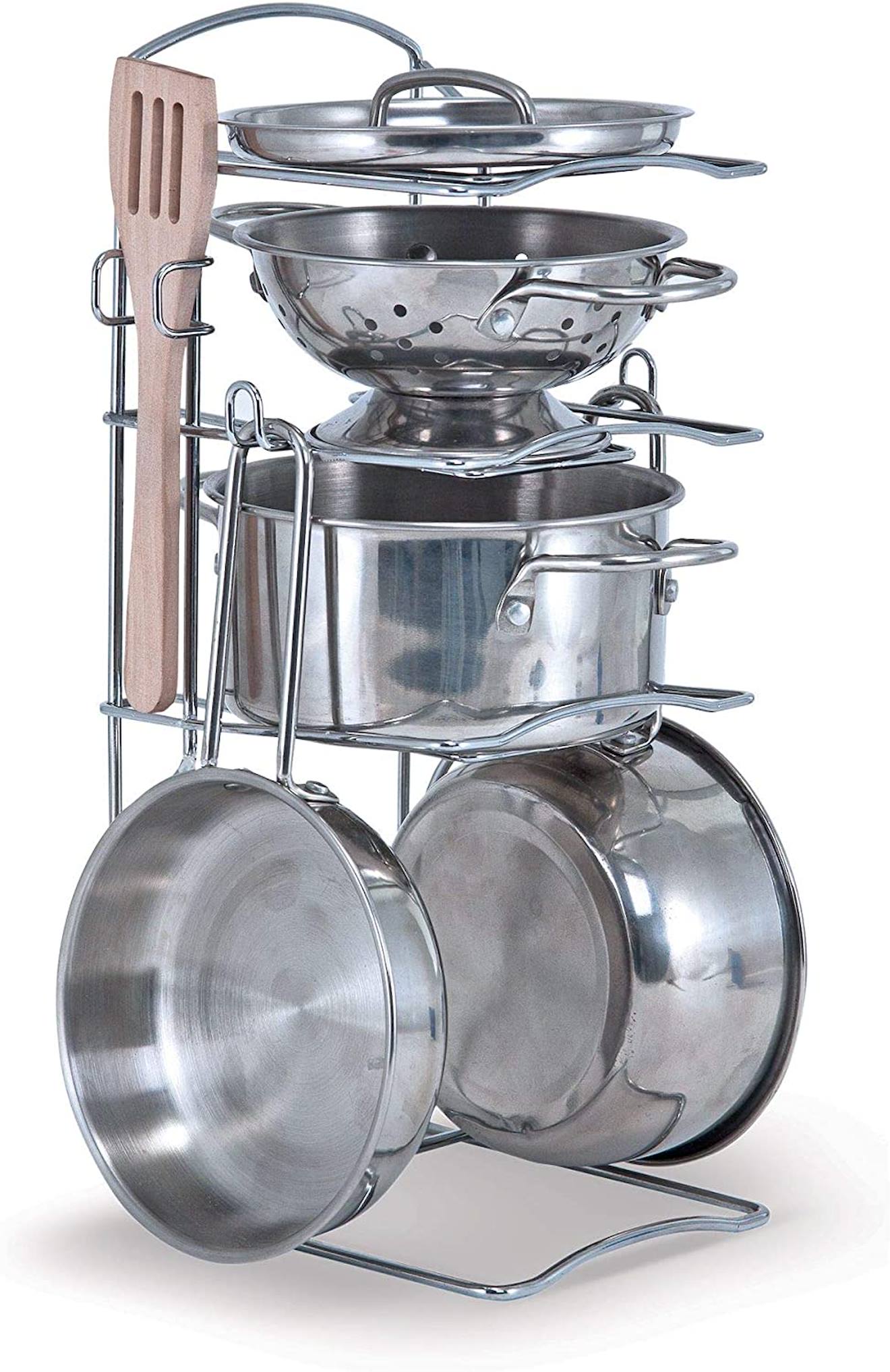 Melissa & Doug - Assortiment Poêlons Et Casseroles Gris