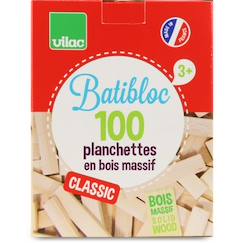 Jouet-Jeux d'imagination-Jeux de construction-Batibloc classic 100 planchettes