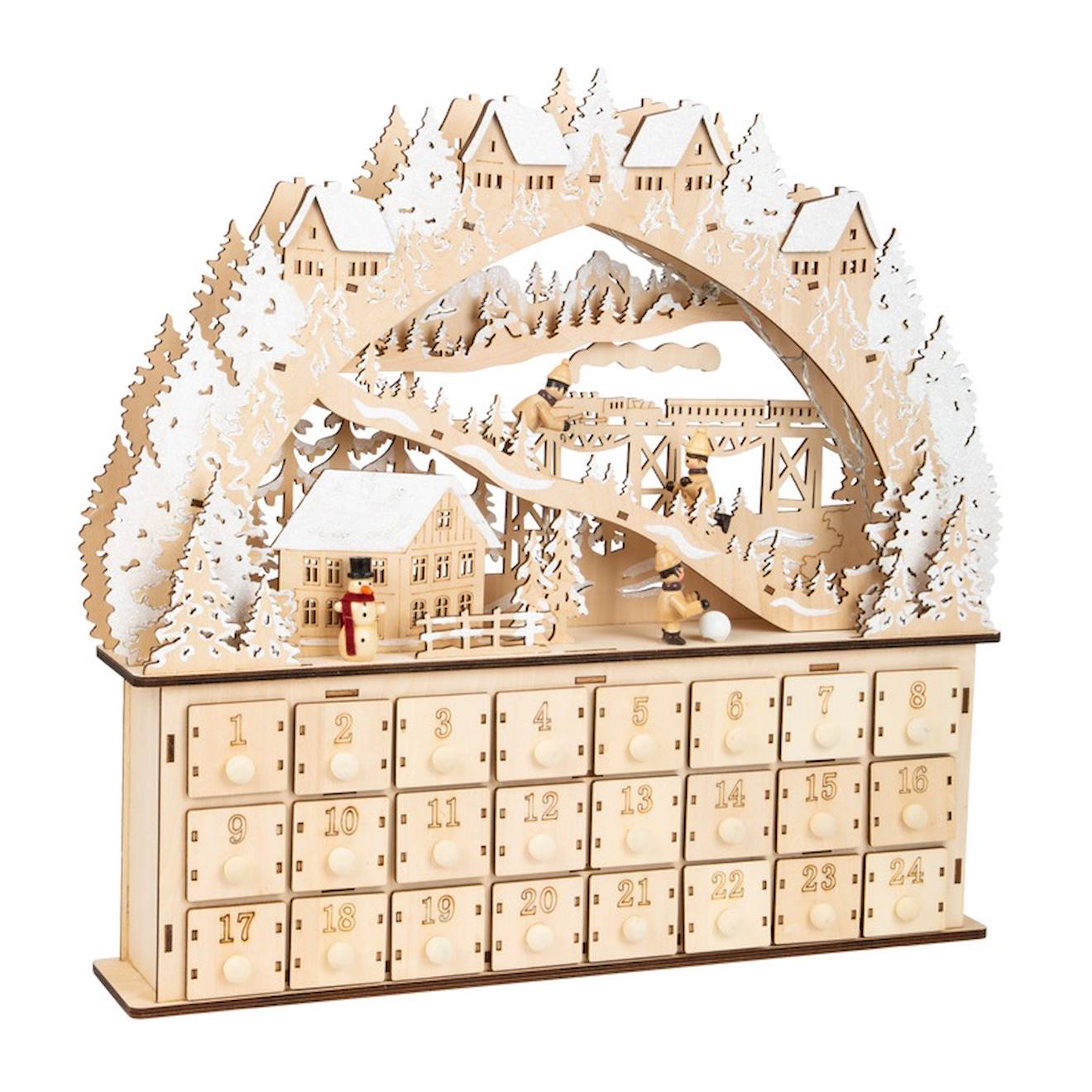 Calendrier De L'avent Plaisir Du Ski Beige