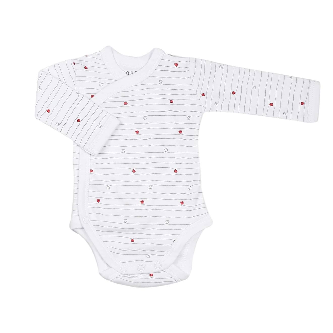 Trois Kilos Sept - Body Bébé Manche Longue En Coton Blanc